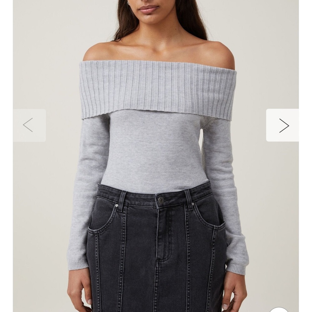 Cotton on WHITE off the shoulder sweater